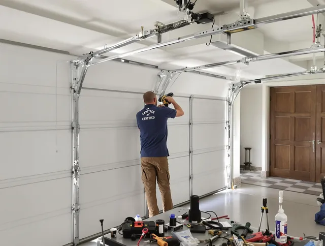 Horizon West Garage Door Repair certified technician performing precision garage door repair in Horizon West