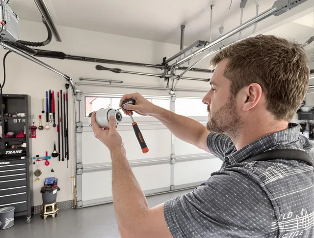 Garage door opener repair service by Horizon West Garage Door Repair in Horizon West