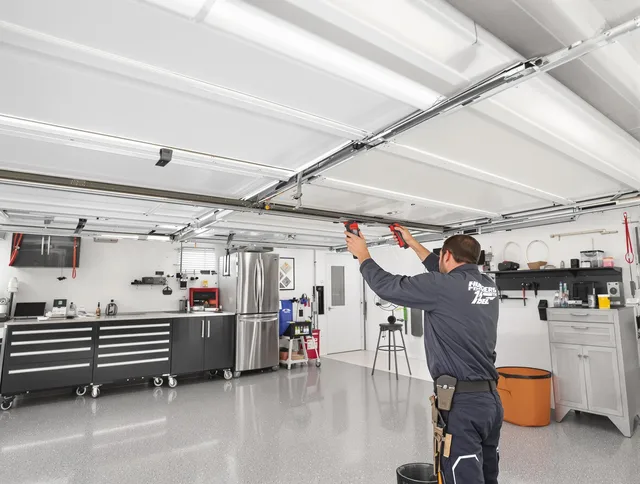 Overhead garage door repair service by Horizon West Garage Door Repair in Horizon West