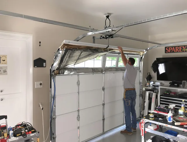 Garage door section replacement by Horizon West Garage Door Repair in Horizon West